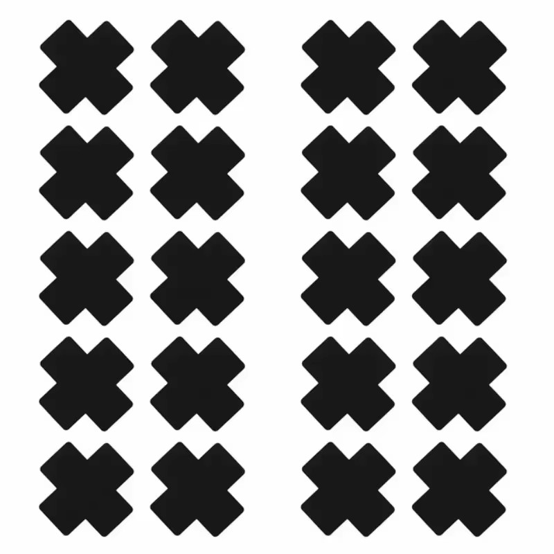 Nipple Cover Pasties - 10 Çift/20 Adet Seksi Deneyim Çapraz/X